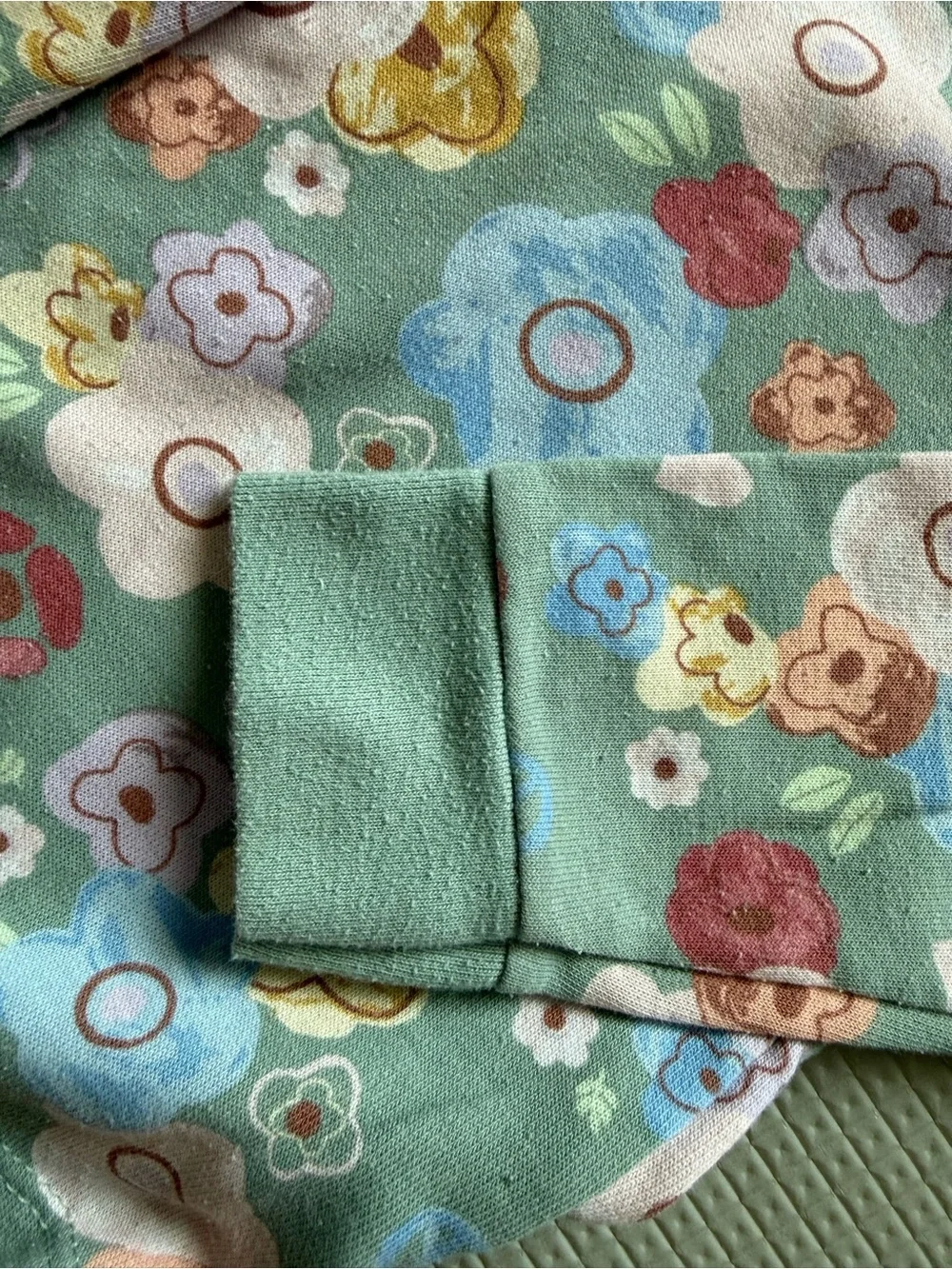 Gymboree|Baby girl/toddler matching set in Mint Floral-Multicolor Flower Print•